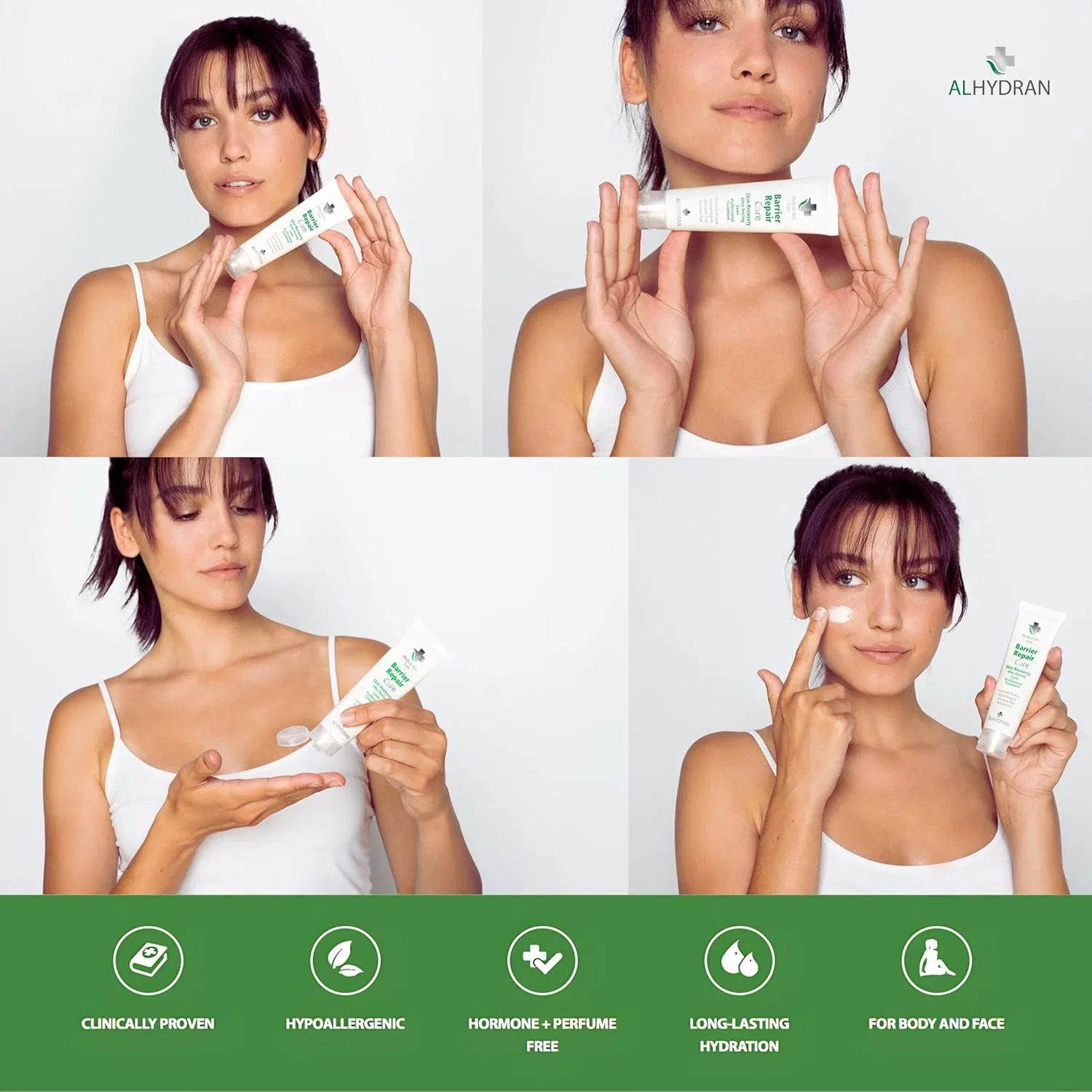 Крем для лица Alhydran — Средство для ухода за кожей Aftercare Skin Treatment с алоэ вера, 59 мл — фото 2