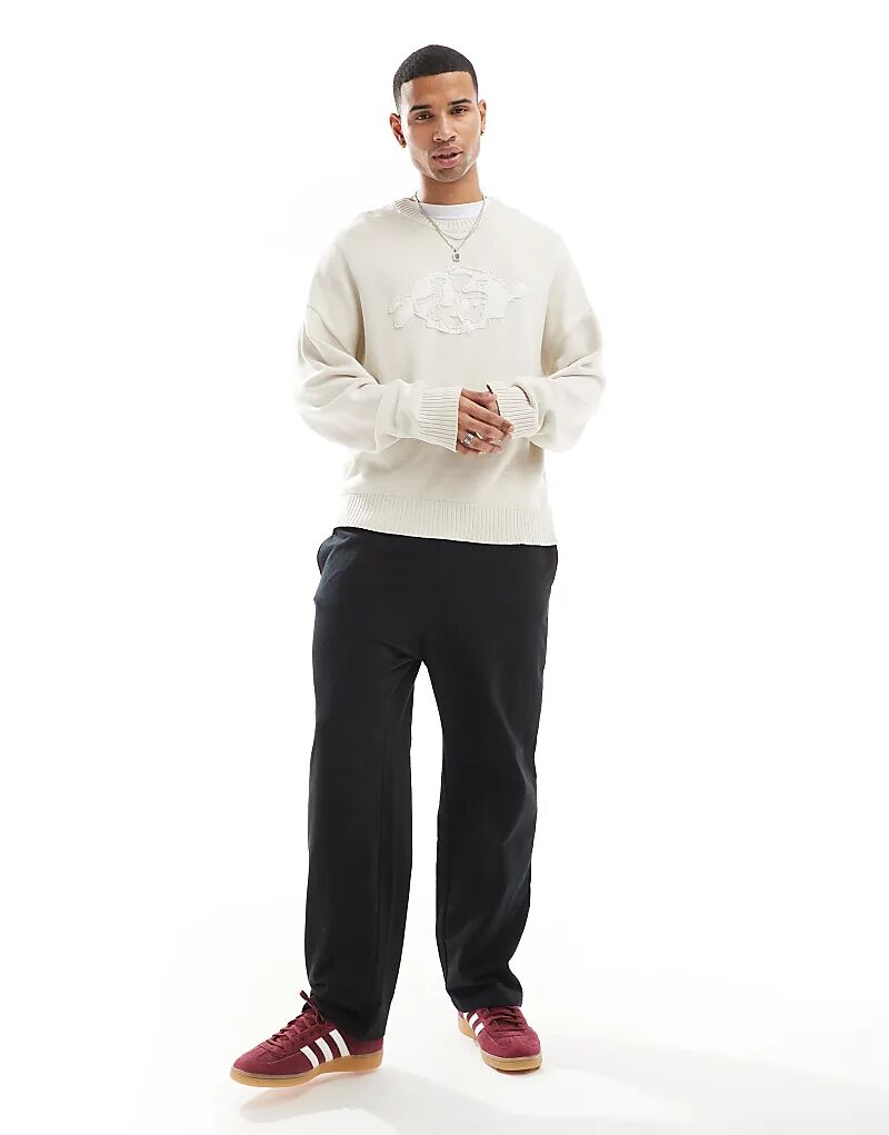 

Свободные широкие брюки черного цвета Jack & Jones