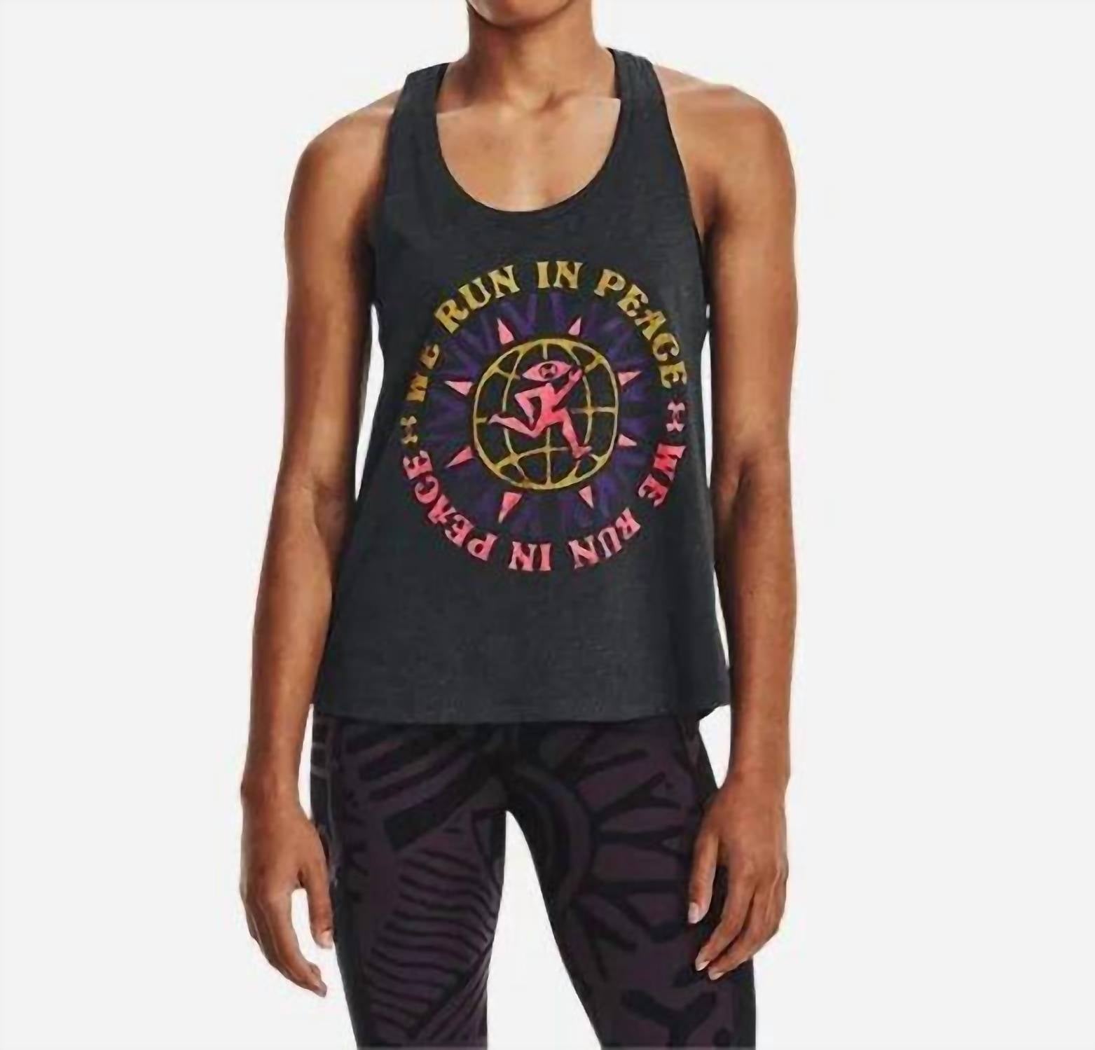 

Майка Run In Peace In 001-Heather Black Under Armour