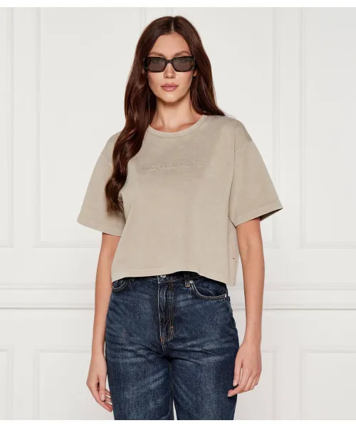 

Футболка Cropped fit Michael Kors, бежевый