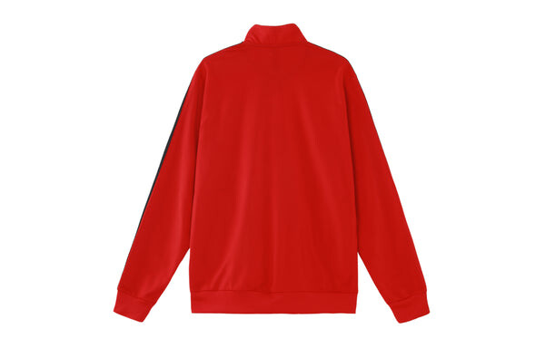 Куртка adidas M 3s Tt Tric Stripe Sports Stand Collar Logo Jacket Red, красный — фото 2