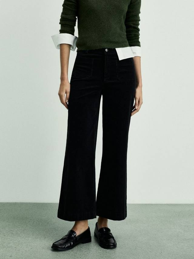 

Вельветовые брюки catherip Mango, черный