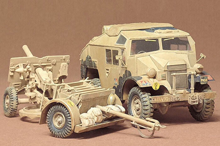 

Tamiya, British 25 PDR Gun + Quad Gun Tractor, Модельный комплект, 14+
