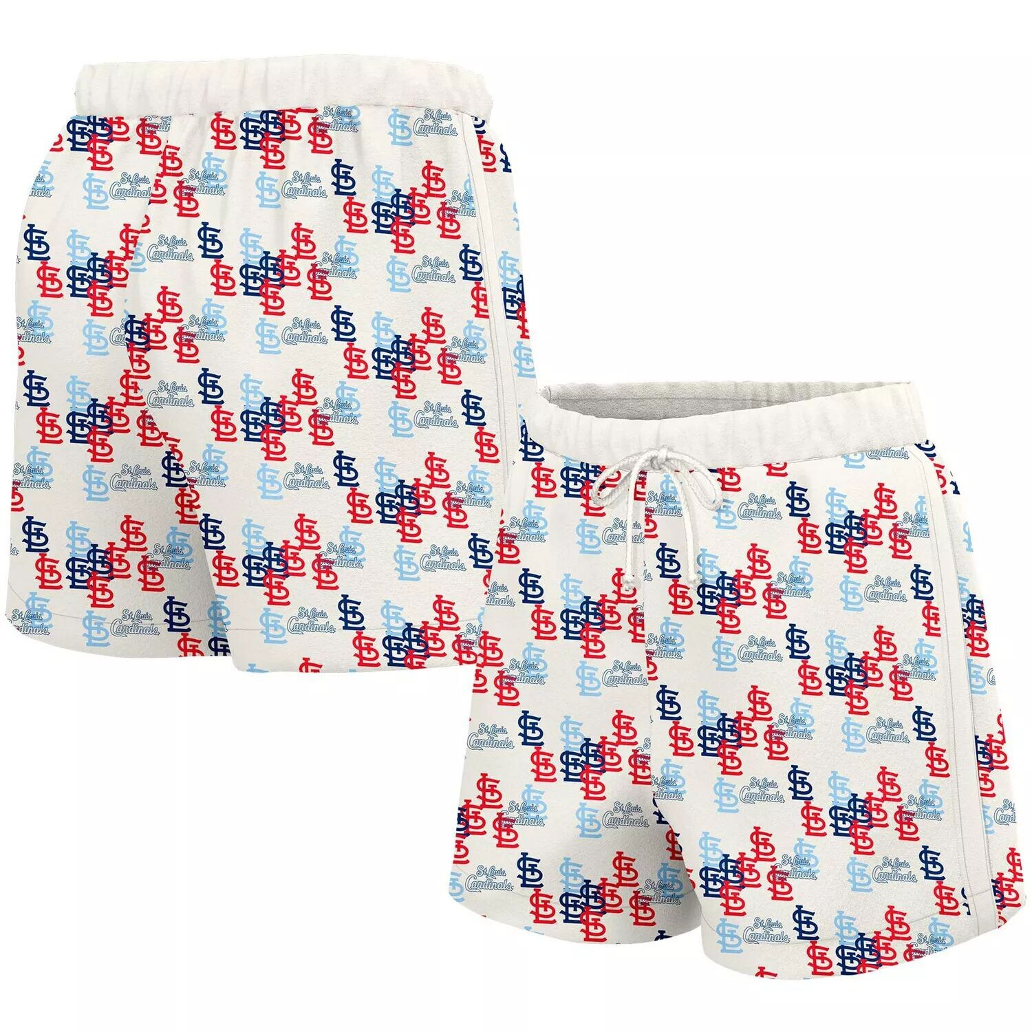 

Женские белые шорты Lusso St. Louis Cardinals Marge