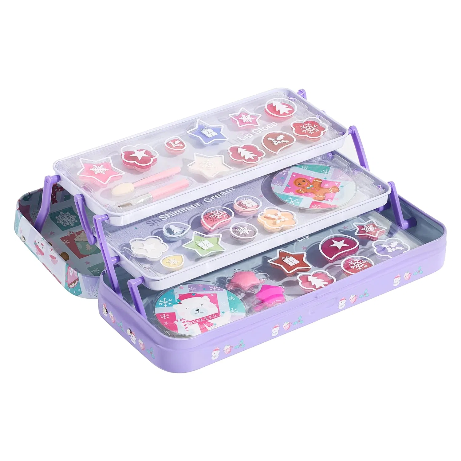Детский подарочный набор для макияжа «3-Tier Lip & Face Tin» от Lip Smacker Lip Smacker
