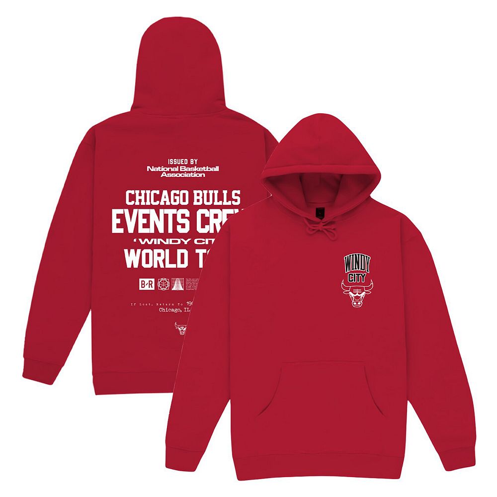 

Пуловер с капюшоном унисекс Bleacher Report x Mitchell & Ness Red Chicago Bulls Backstage Crew, цвет Bul Red