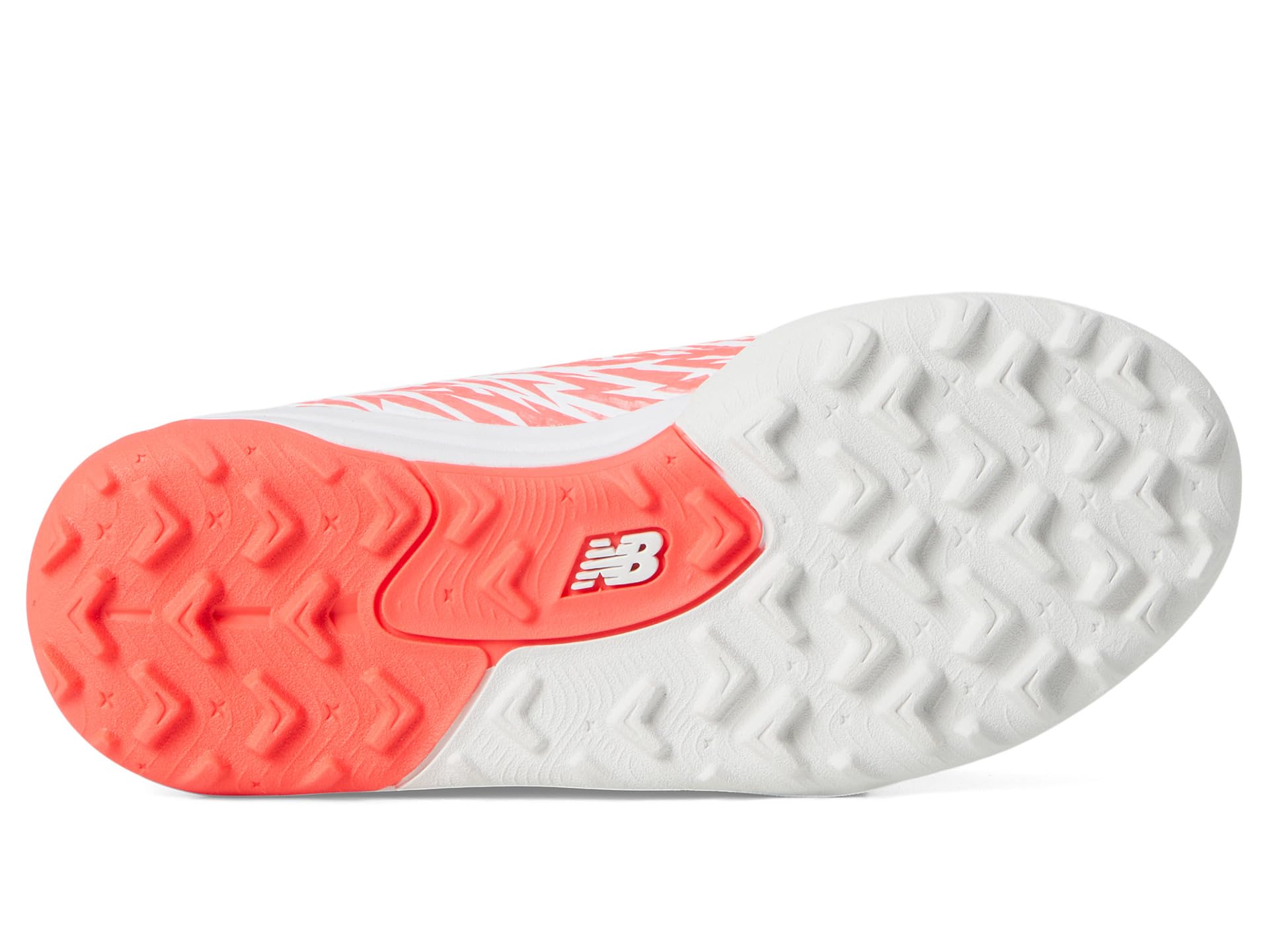 Кроссовки New Balance Kids Furon Team TF V8, цвет White/Energy Red/Black — фото 3