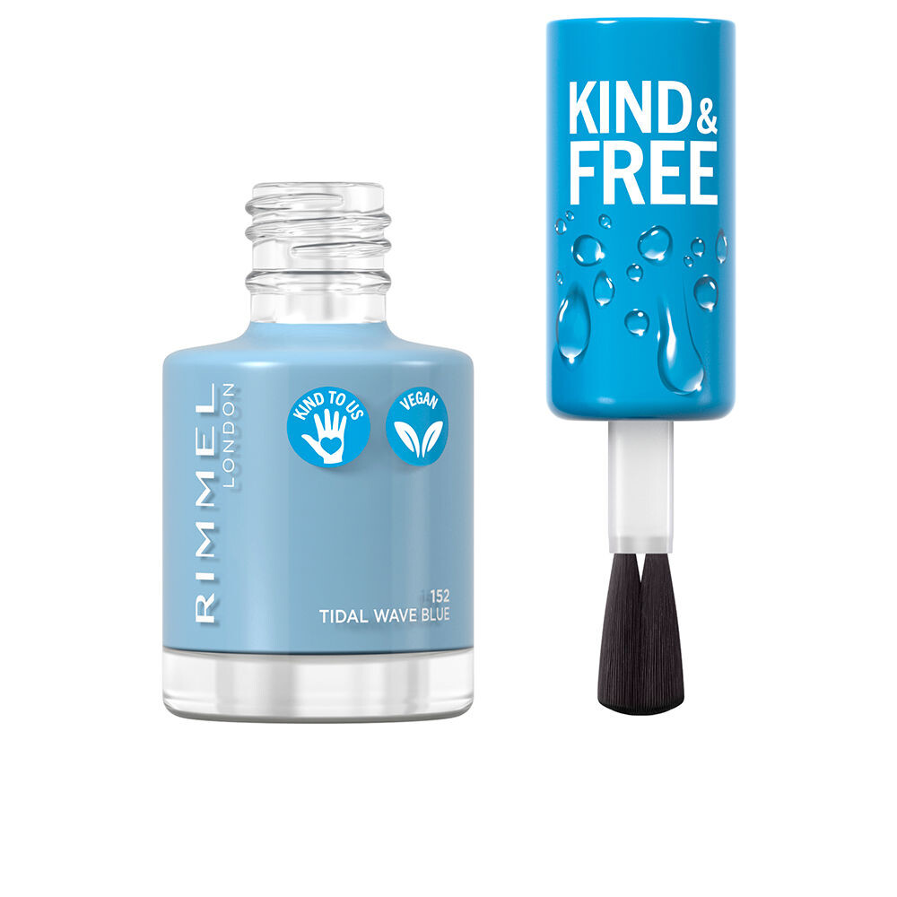 Лак для ногтей Kind & free nail polish Rimmel london, 8 мл, 152-tidal wave blue — фото 2