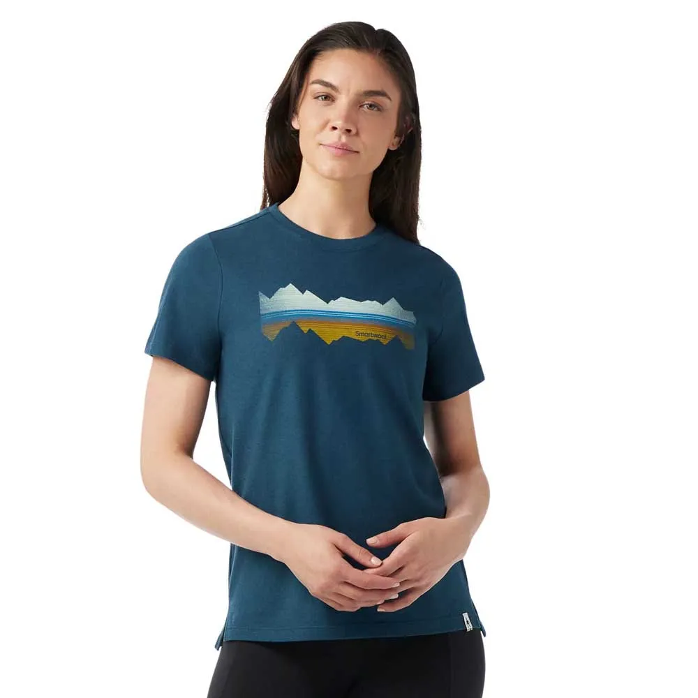 

Футболка с коротким рукавом Smartwool Mountain Horizon Graphic, синий