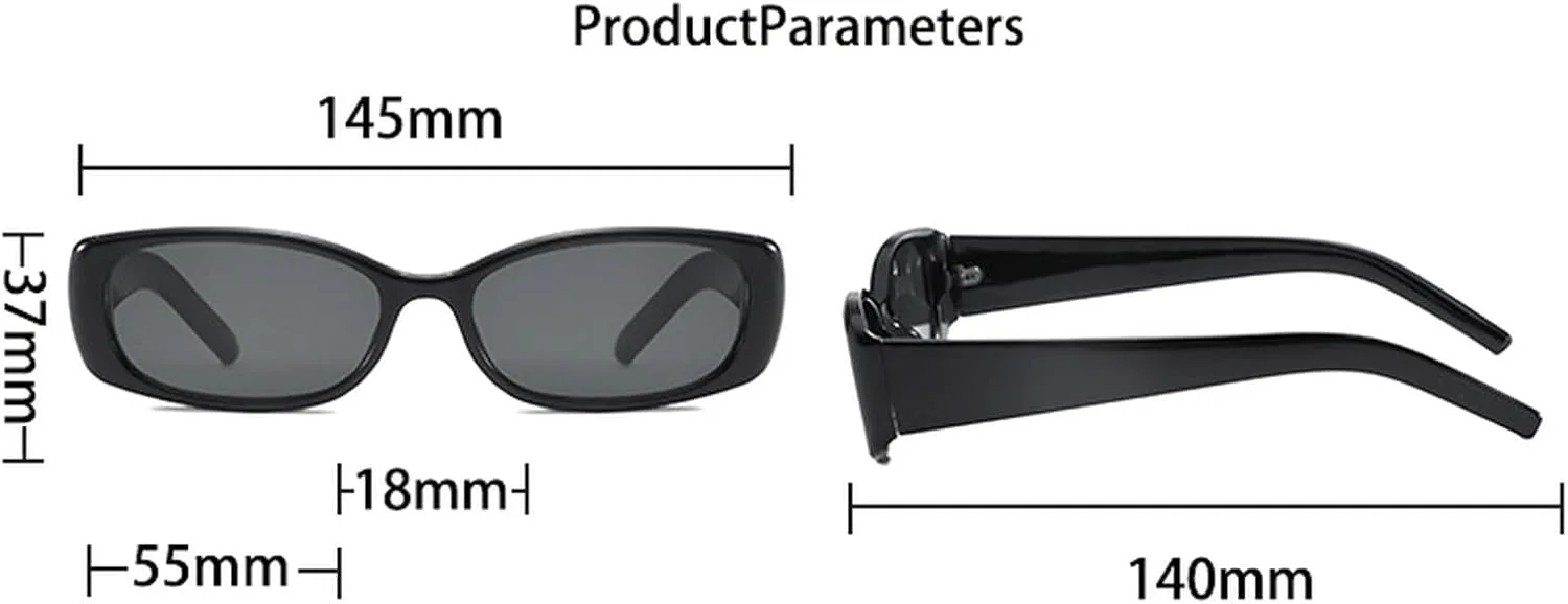 

Популярные модные прямоугольные солнцезащитные очки для женщин, прямоугольная оправа, защита от УФ-излучения UV400, ретро-солнцезащитные очки для мужчин mincl, White
