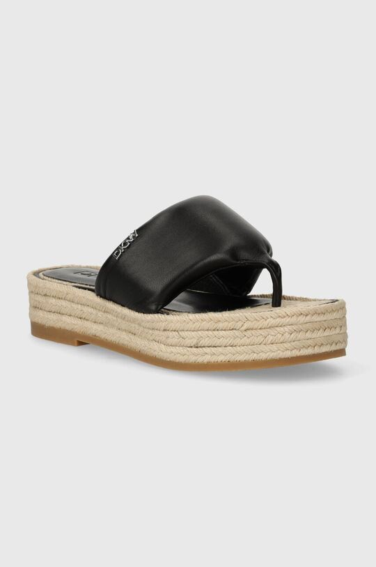 

Кожаные шлепанцы Fifi Dkny, черный