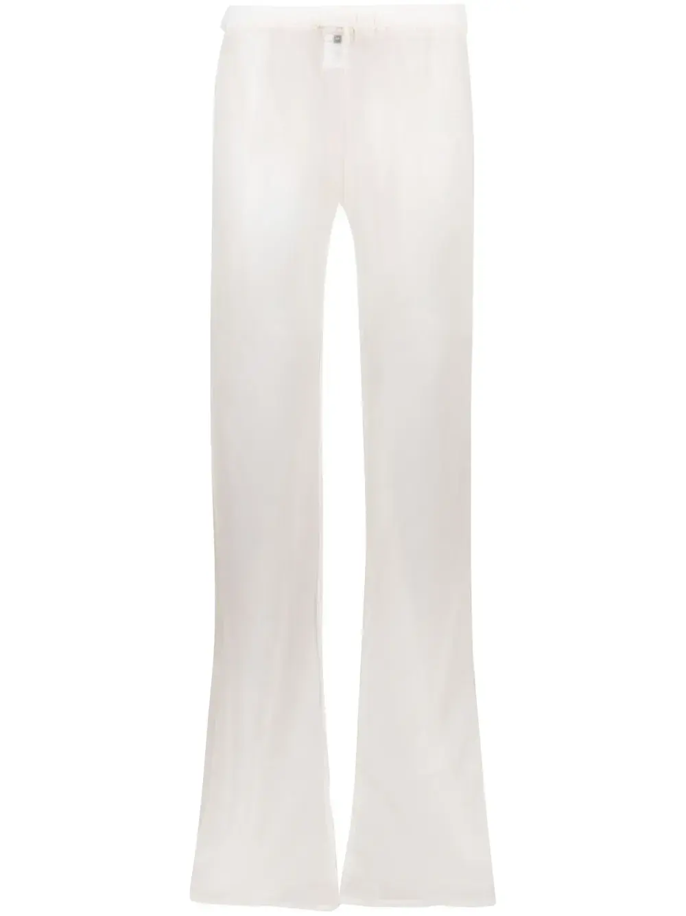 

Полупрозрачные брюки bootcut Ludovic De Saint Sernin, белый