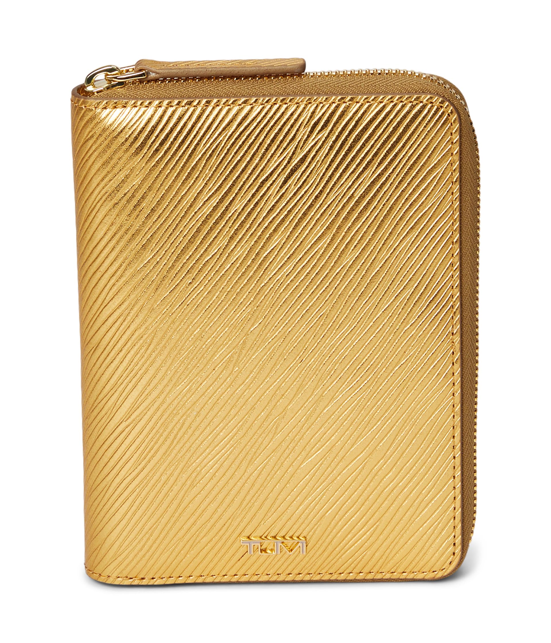 

Кошелек Tumi Zip-Around Passport Case, золотой