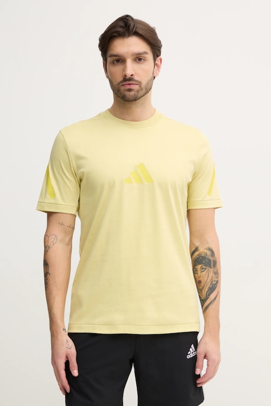 

Хлопковая футболка Z.N.E Adidas, зеленый