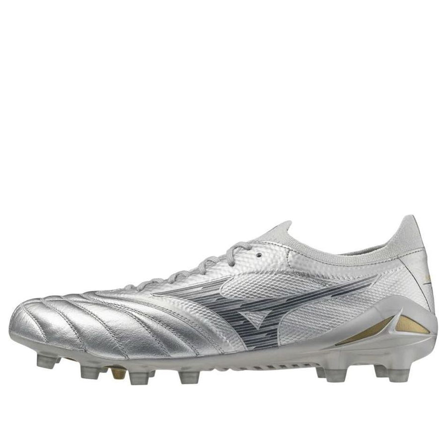 

Кроссовки Mizuno Morelia Neo 4 Beta Elite FG 'Platinum Silver Pack Silver Gold', серебряный