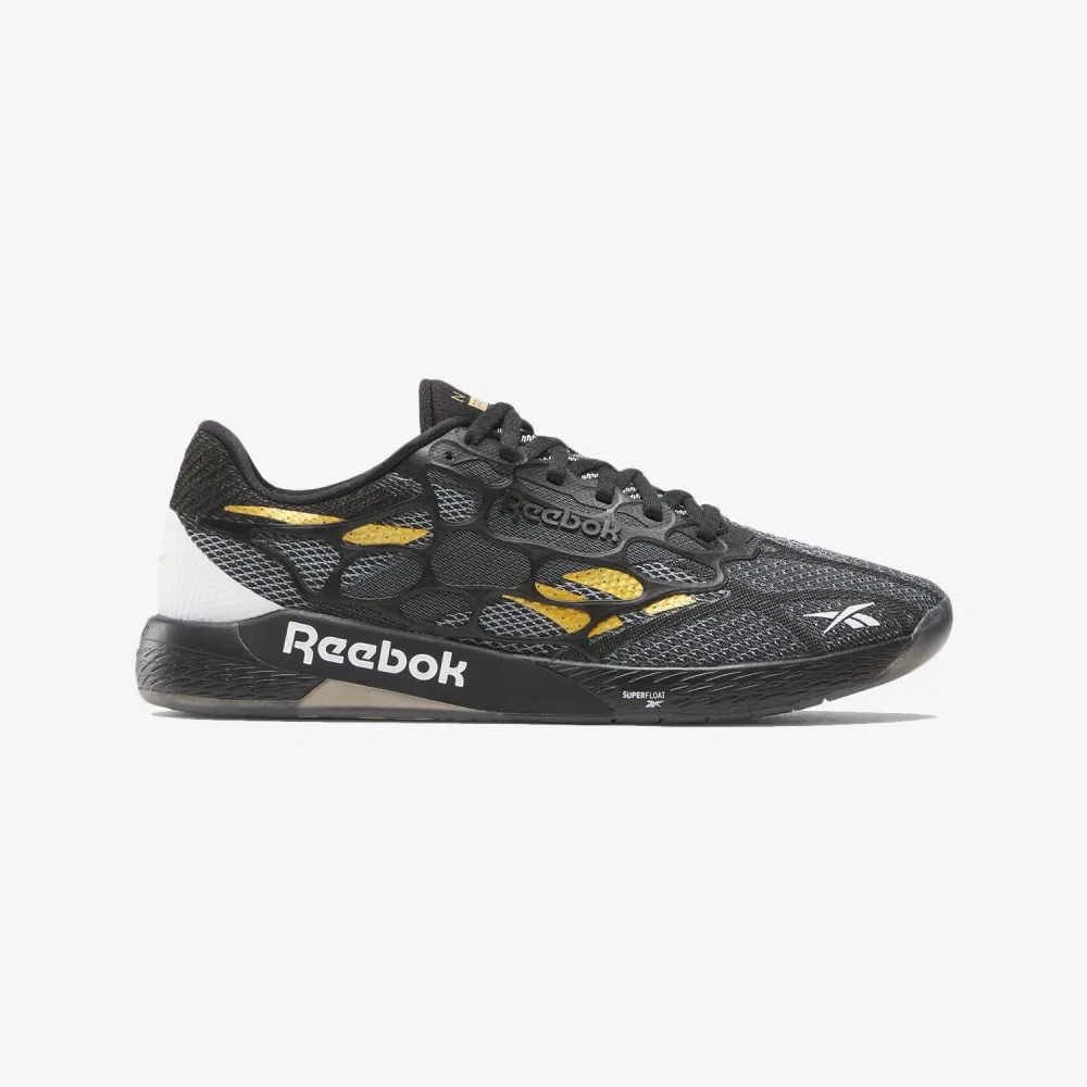 Мужские функциональные кроссовки Nano Pro чёрно-золотистые от Reebok