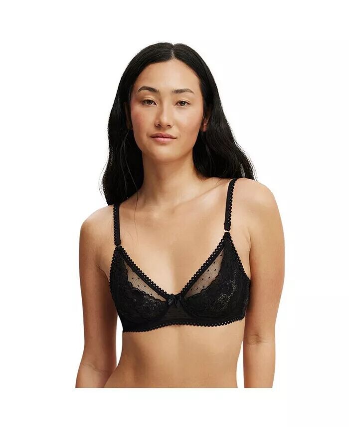 

Женский бюстгальтер на косточках Holly Lace COTTON ON, черный