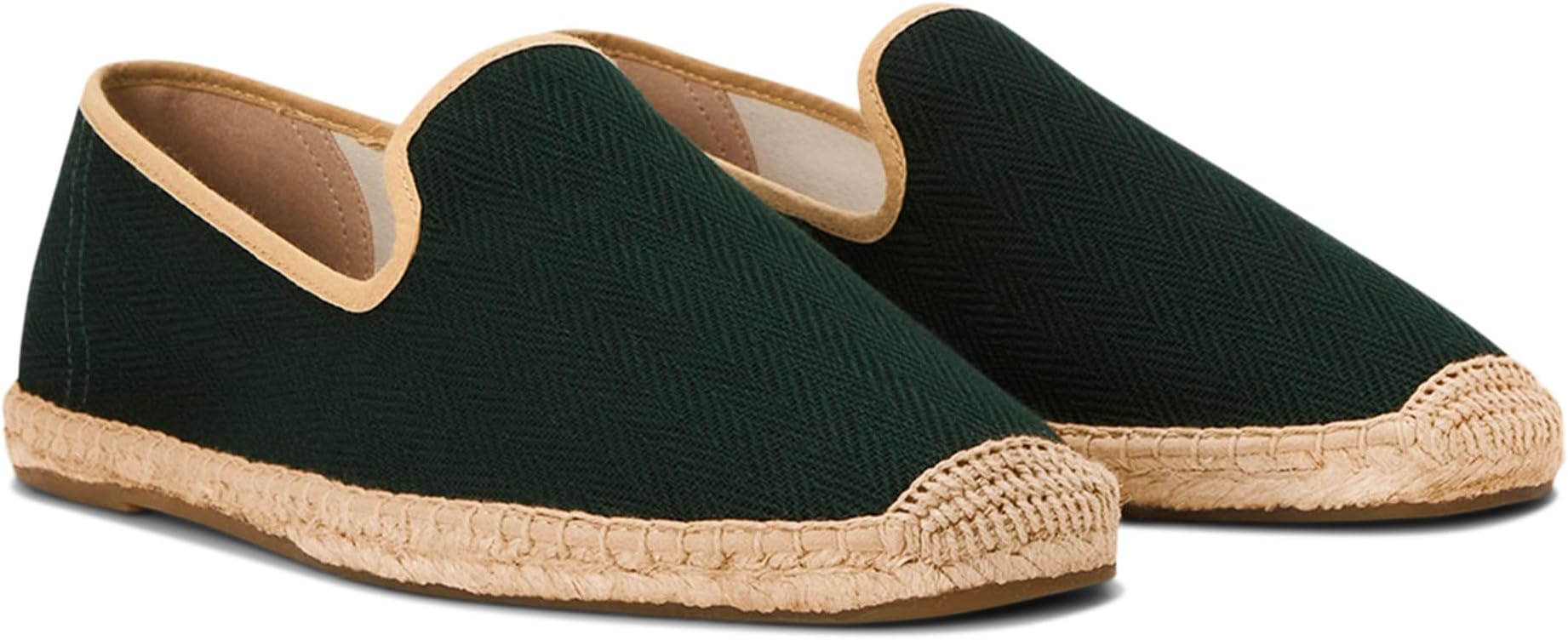 

Лоферы Soludos Smoking Slipper Espadrille, цвет Green / Tan