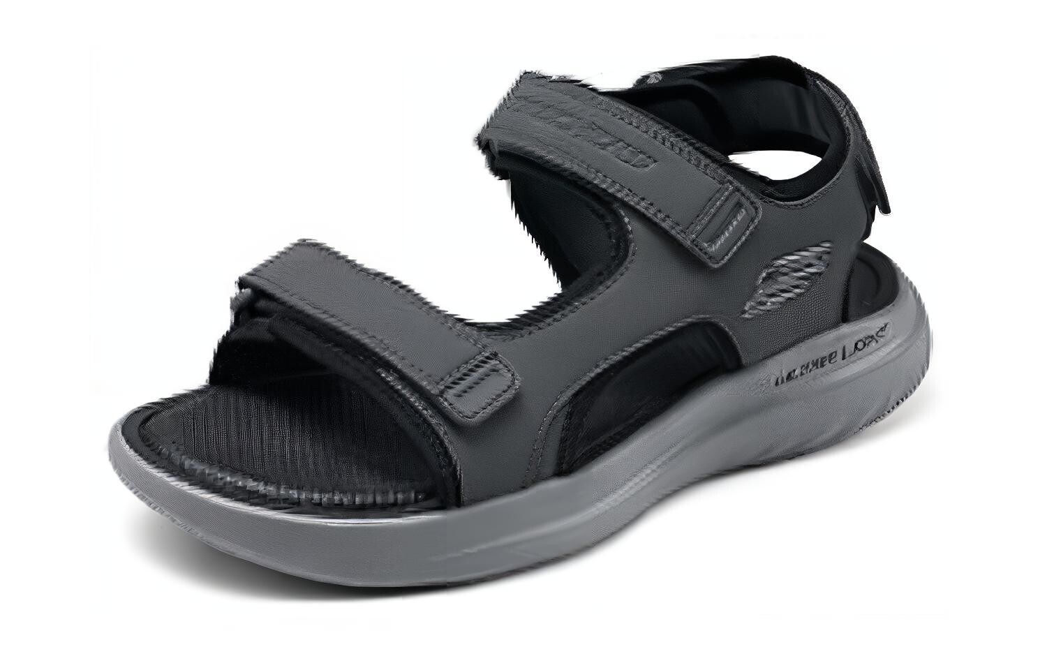 Спортивные пляжные сандалии мужские угольно-серые Skechers — фото 3