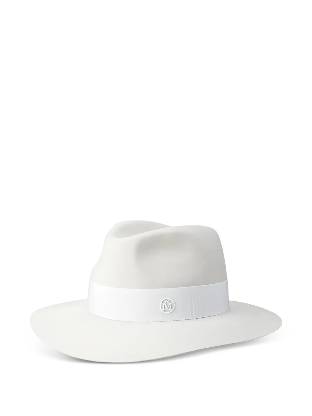 

Шляпа-федора henrietta с лентой Maison Michel, белый