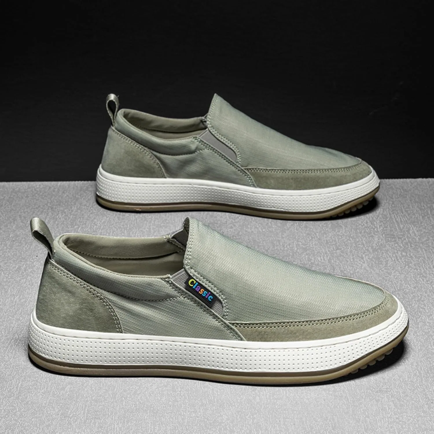 Лоферы легкие Mens Casual Slipons, Light Green Khwfjas — фото 2