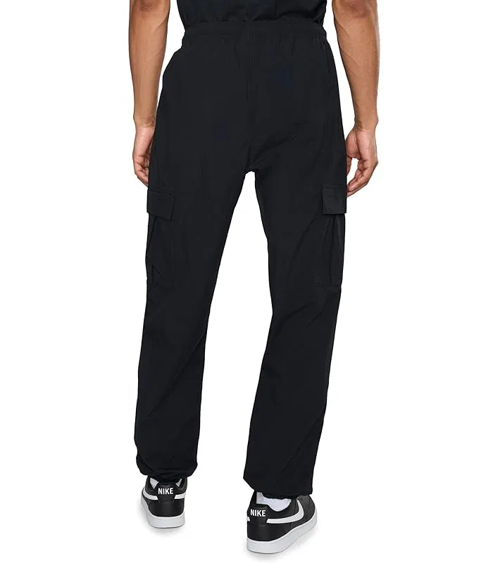 Штаны карго повседневные Club Woven Cargo Pants Nike, Black/White — фото 4