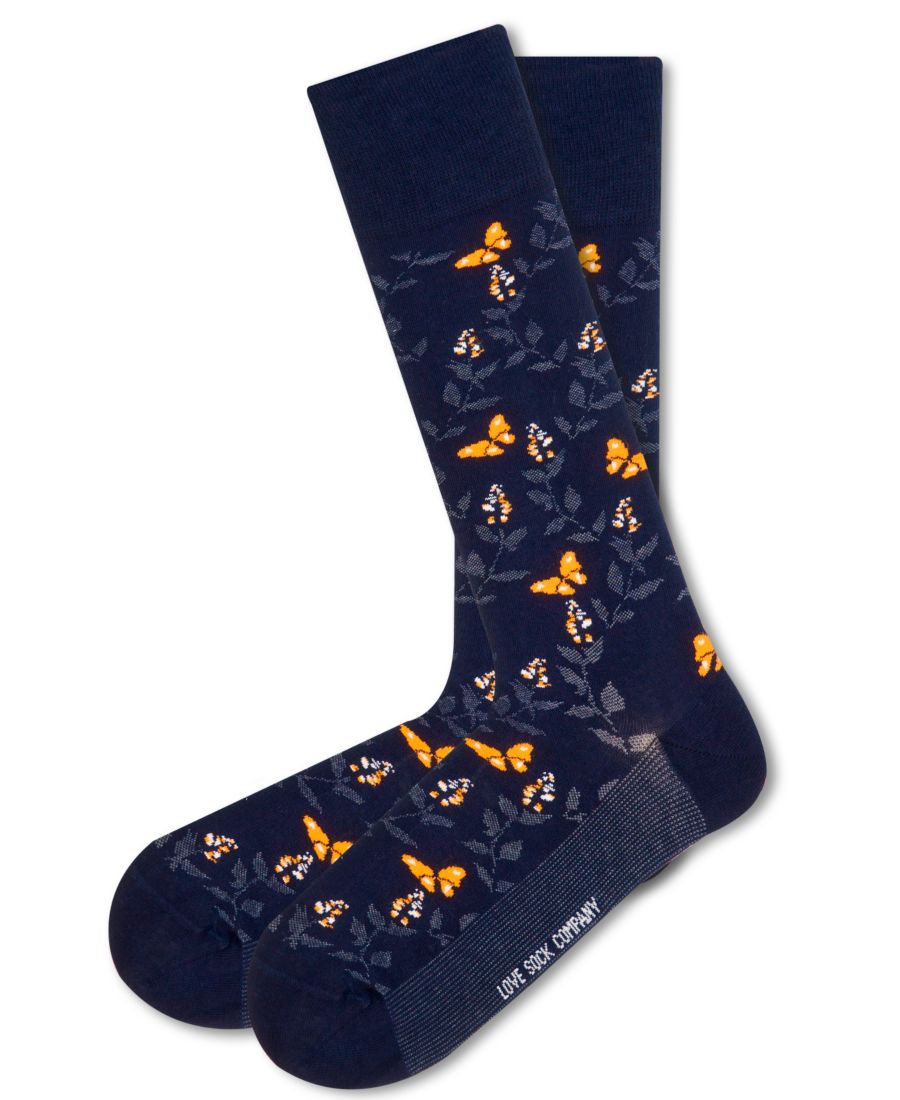 

Мужские носки с бабочками Love Sock Company, Navy