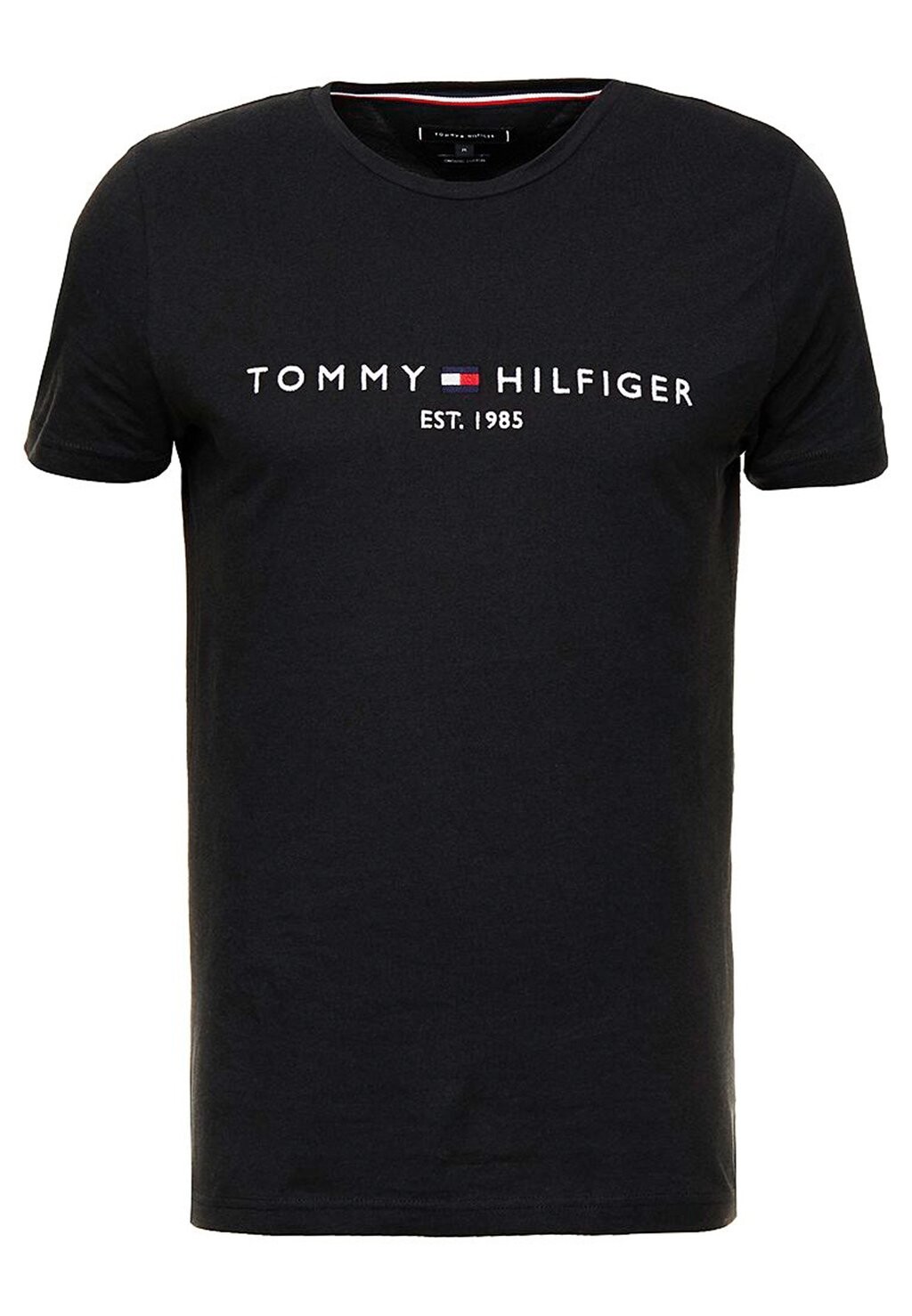 Футболка с набивным рисунком Logo Tee Tommy Hilfiger, синяя — фото 2