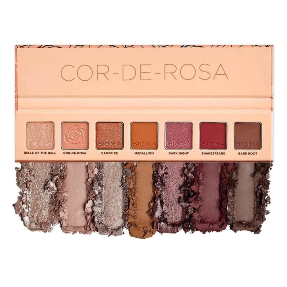 Мини-палетка теней для век Cor-De-Rosa от SIGMA для женщин - 0,27 унции (0,27 унции), прозрачный — фото 2