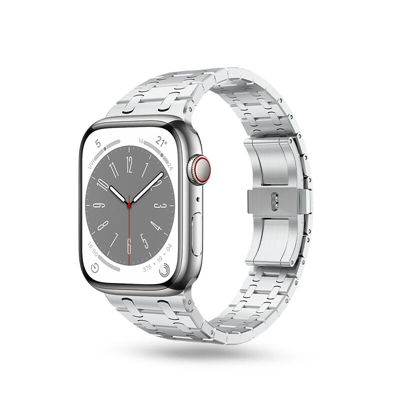 

IBOANN Часы Strap Apple Compatibility Stainless Steel Material, AP stainless steel strap - silver