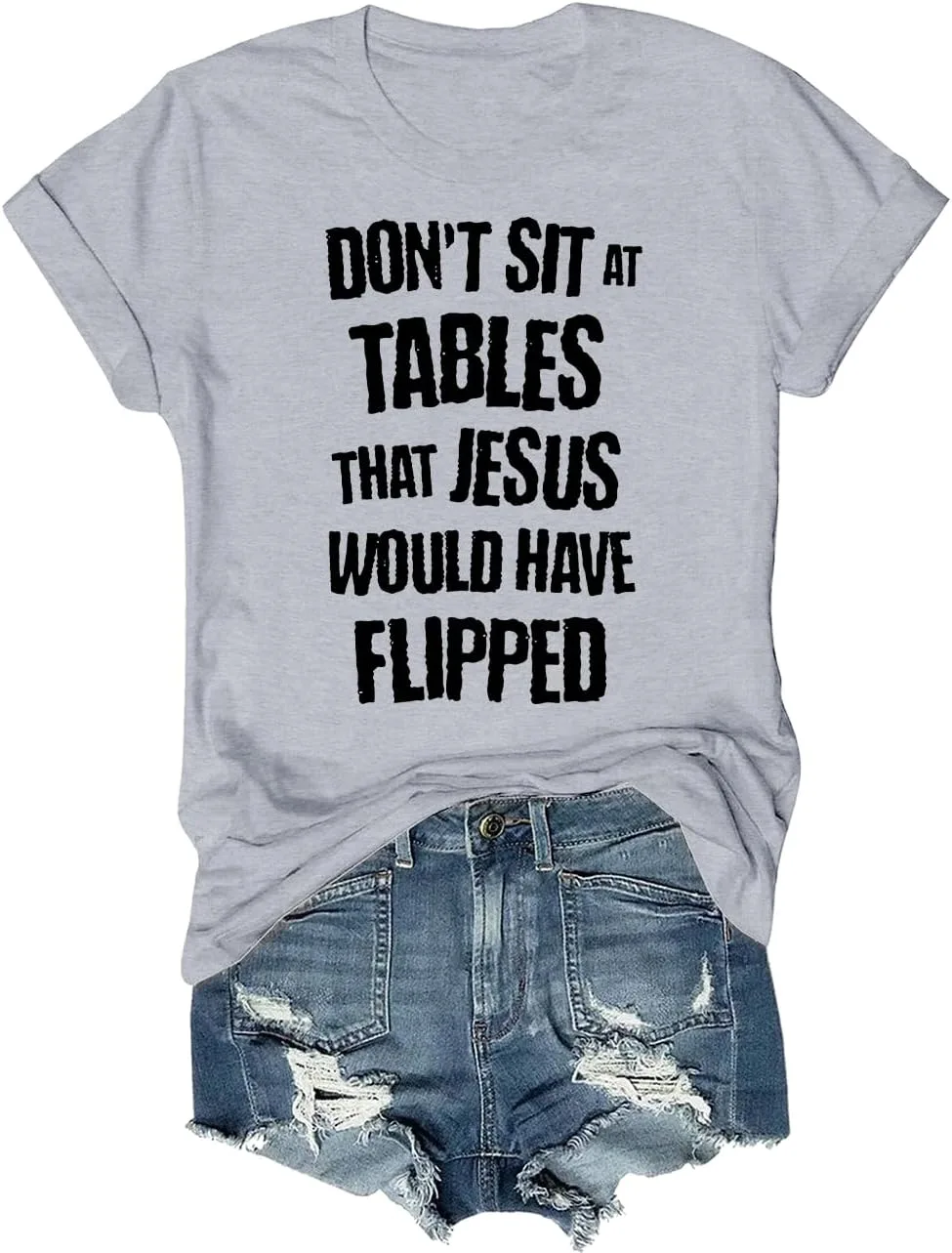 Футболка Unisex Vintage Don't Sit at Tables Jesus Would Have Flipped