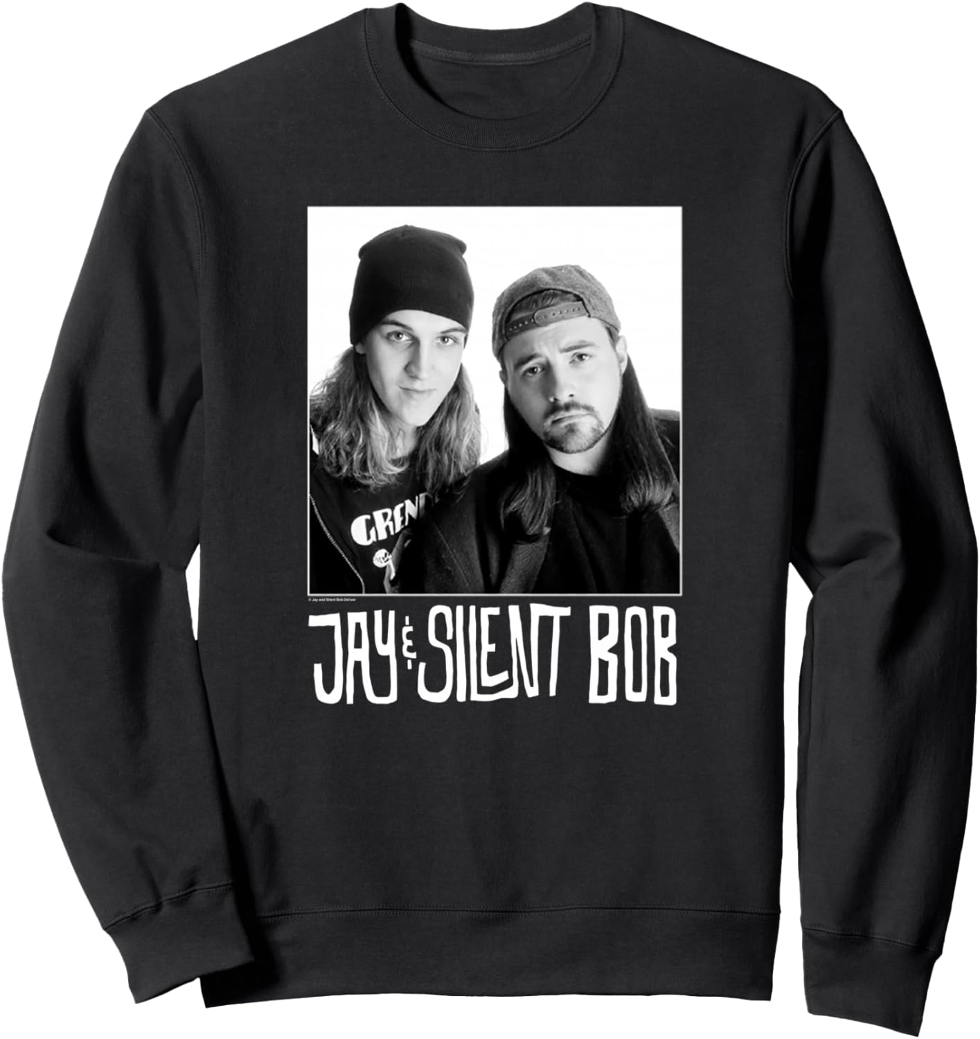 

Толстовка с фотографией Джея и Молчаливого Боба Jay & Silent Bob, черный