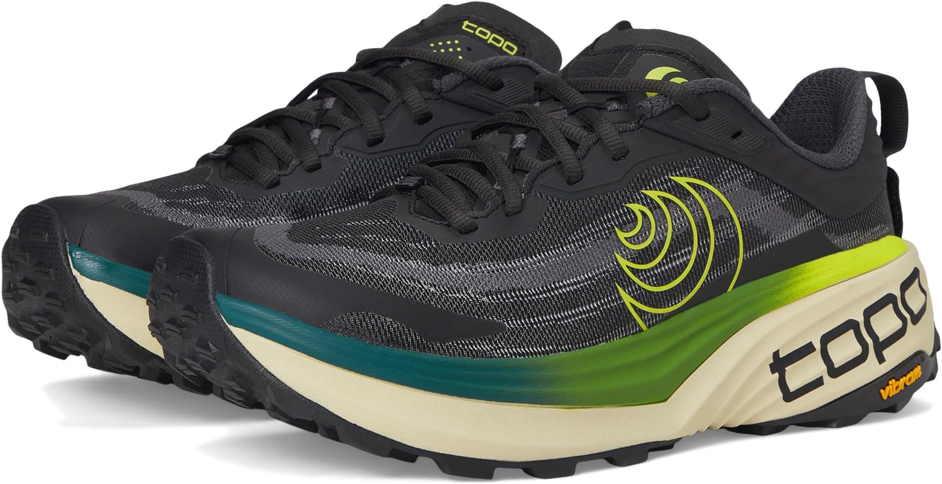 

Кроссовки Topo Athletic Vista, цвет Black/Lime
