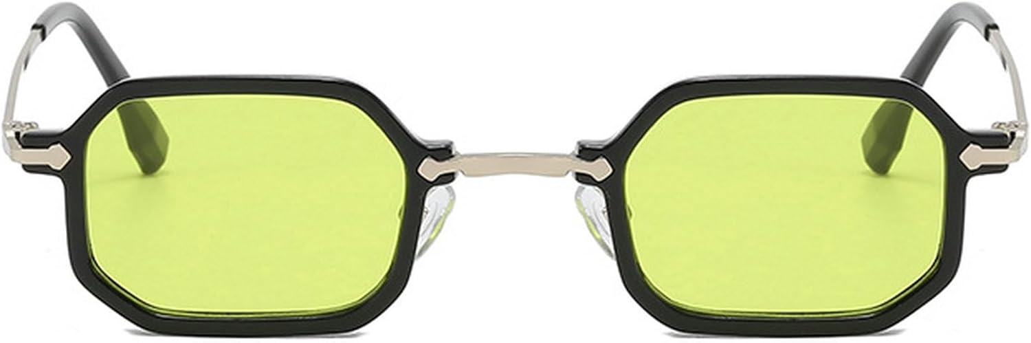 

Маленькие винтажные солнцезащитные очки квадратной формы для женщин, металлические, конфетного цвета, модные, с леопардовым принтом, зеленые, прямоугольные, с защитой от УФ-излучения UV400 mincl, C4