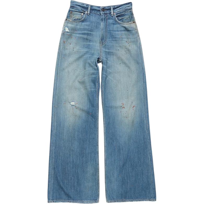 Женские джинсы средней ширины Acne Studios, medium синий pants length 30