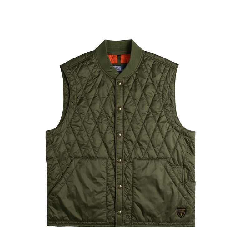 

Жилет Water-Repellent Quilted Gilet Polo Ralph Lauren, цвет dark sage