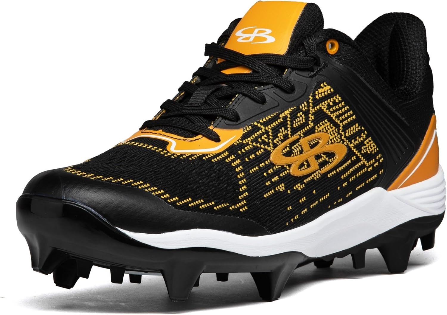 

Мужские бутсы Boombah Viper Pureknit с литой подошвой - Status - Разные цвета - Разные размеры, черный/золотой