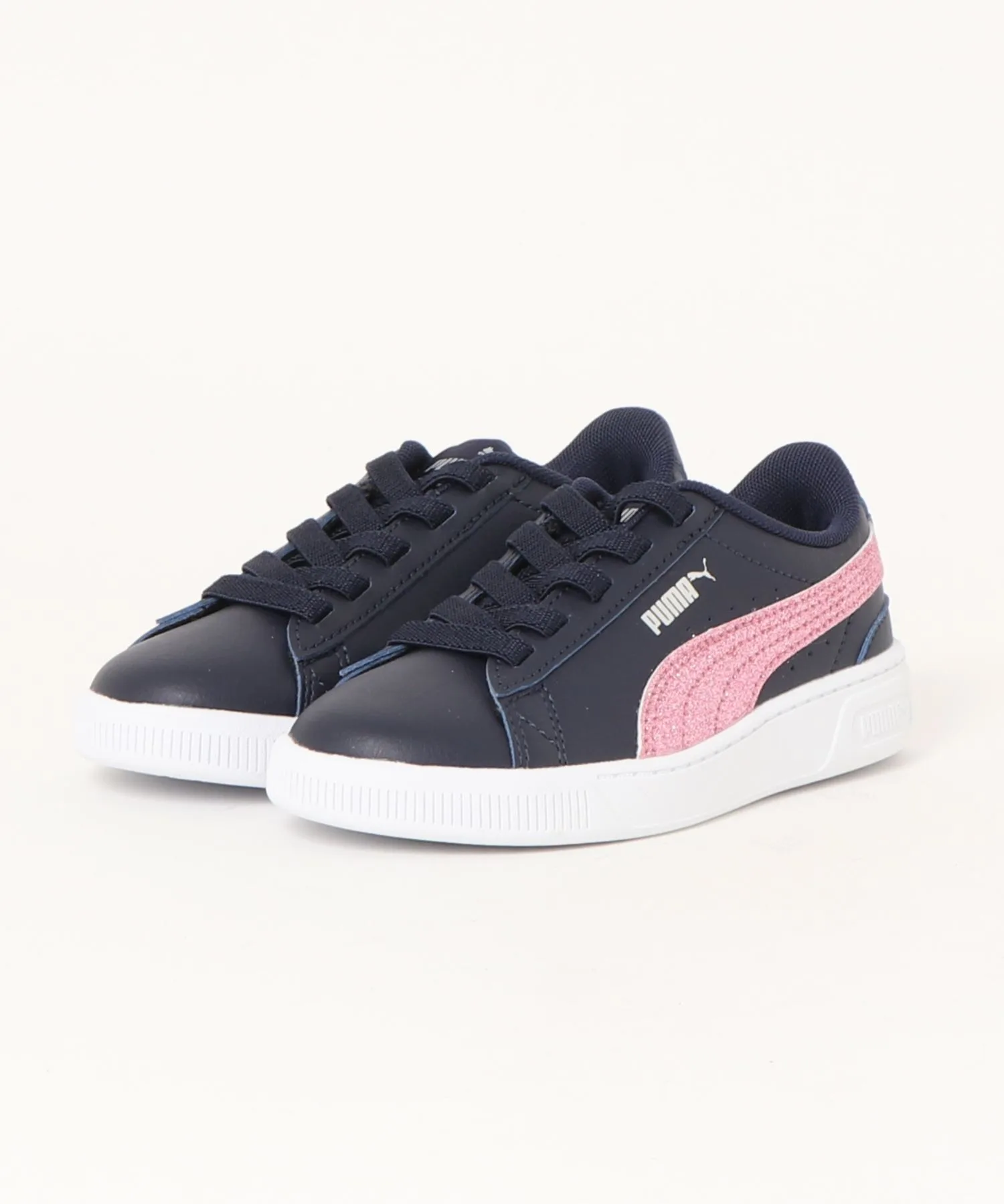 Детские кроссовки с блестящими полосами Vicky V3 PUMA синие
