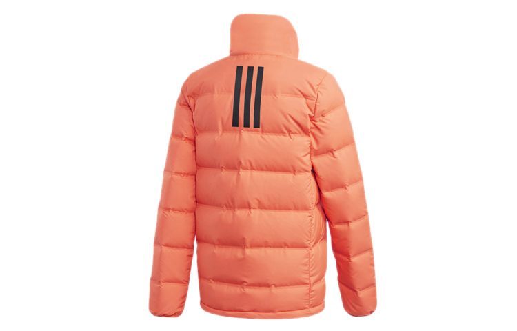 Пуховик зимний женский глубокий кораллово-розовый Adidas — фото 3
