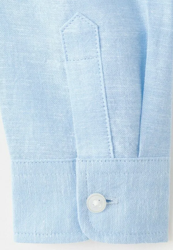 Детская рубашка Mango Kids, Light Blue — фото 3