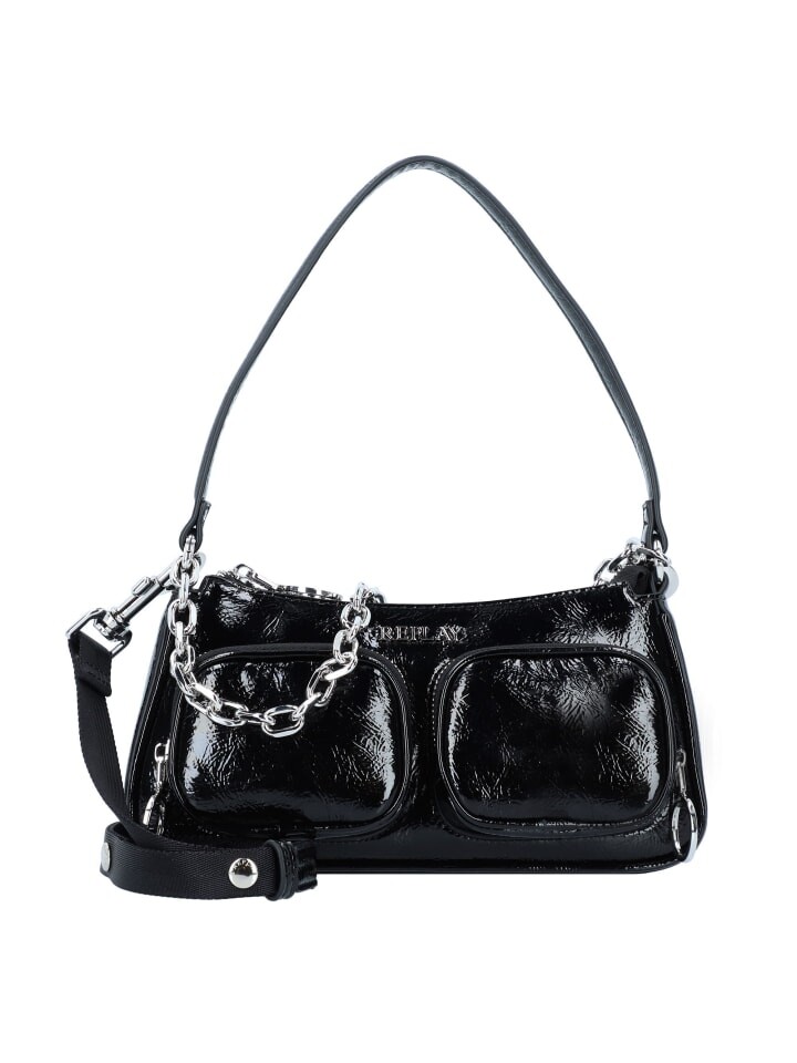 

Наплечная сумка Replay Schultertasche 25.5 cm, цвет shiny black, Черный, Наплечная сумка Replay Schultertasche 25.5 cm, цвет shiny black