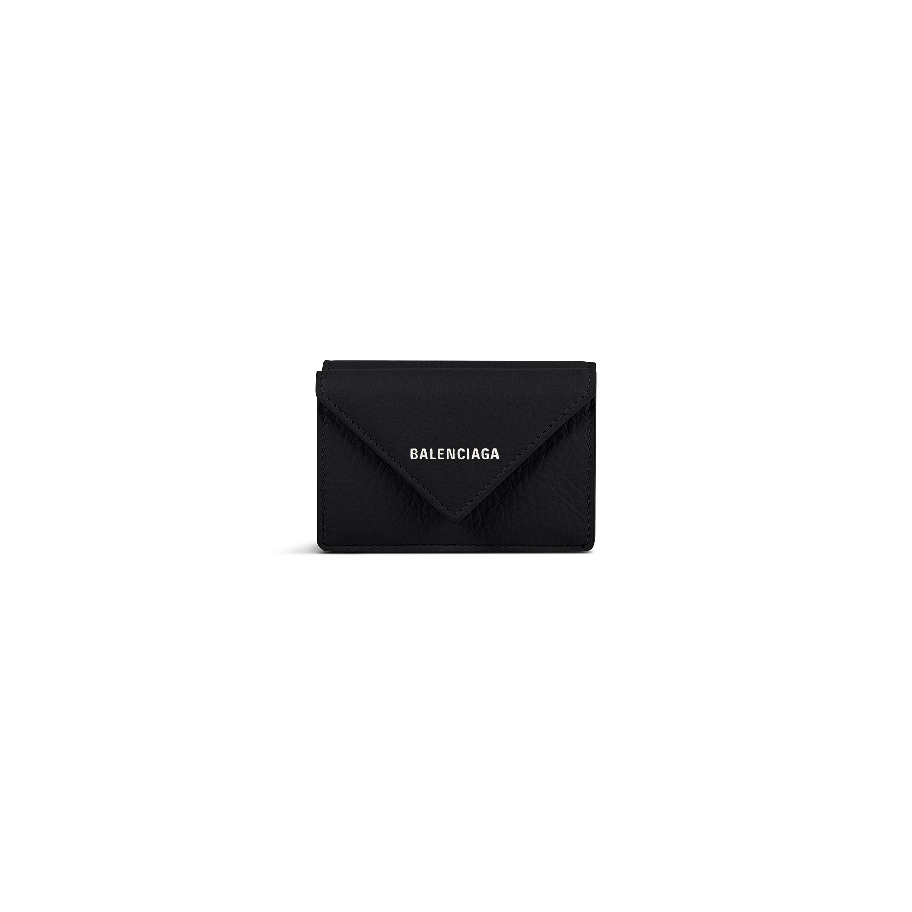 

Мини-кошелек из бумаги BALENCIAGA, черный