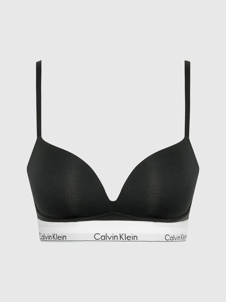 

Бюстгальтер пуш-ап Calvin Klein Underwear "PLUNGE PUSH UP", с логотипом на поясе, черный