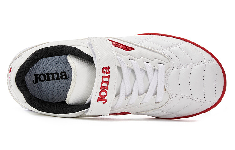 Детские футбольные бутсы Kids Low-top белые/красные Joma, белый — фото 4