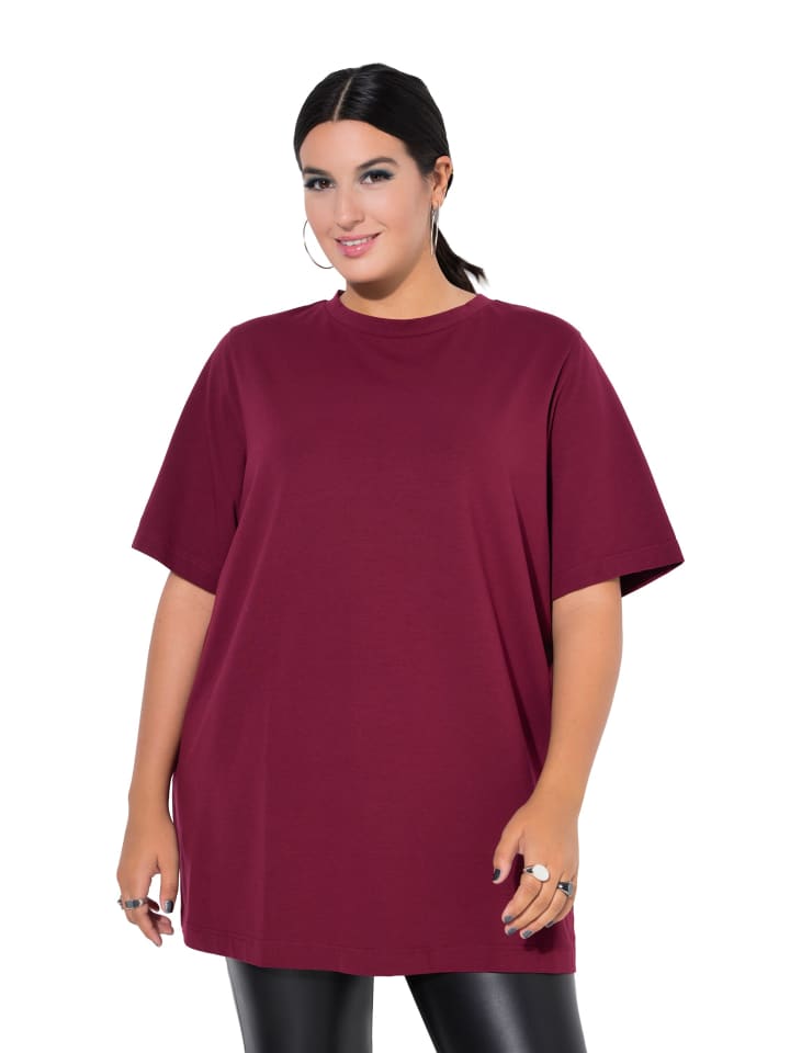 

Studio Untold Длинная футболка бордового цвета, Красный, Studio Untold Длинная футболка бордового цвета