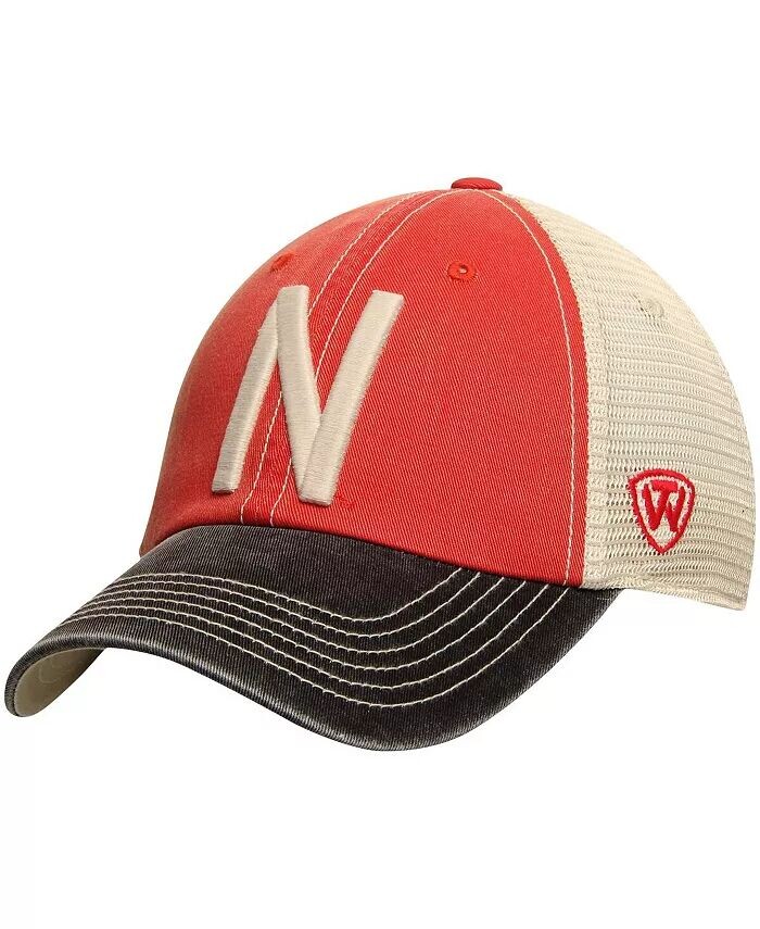 

Мужская красная регулируемая кепка Nebraska Huskers Offroad Trucker Top Of The World
