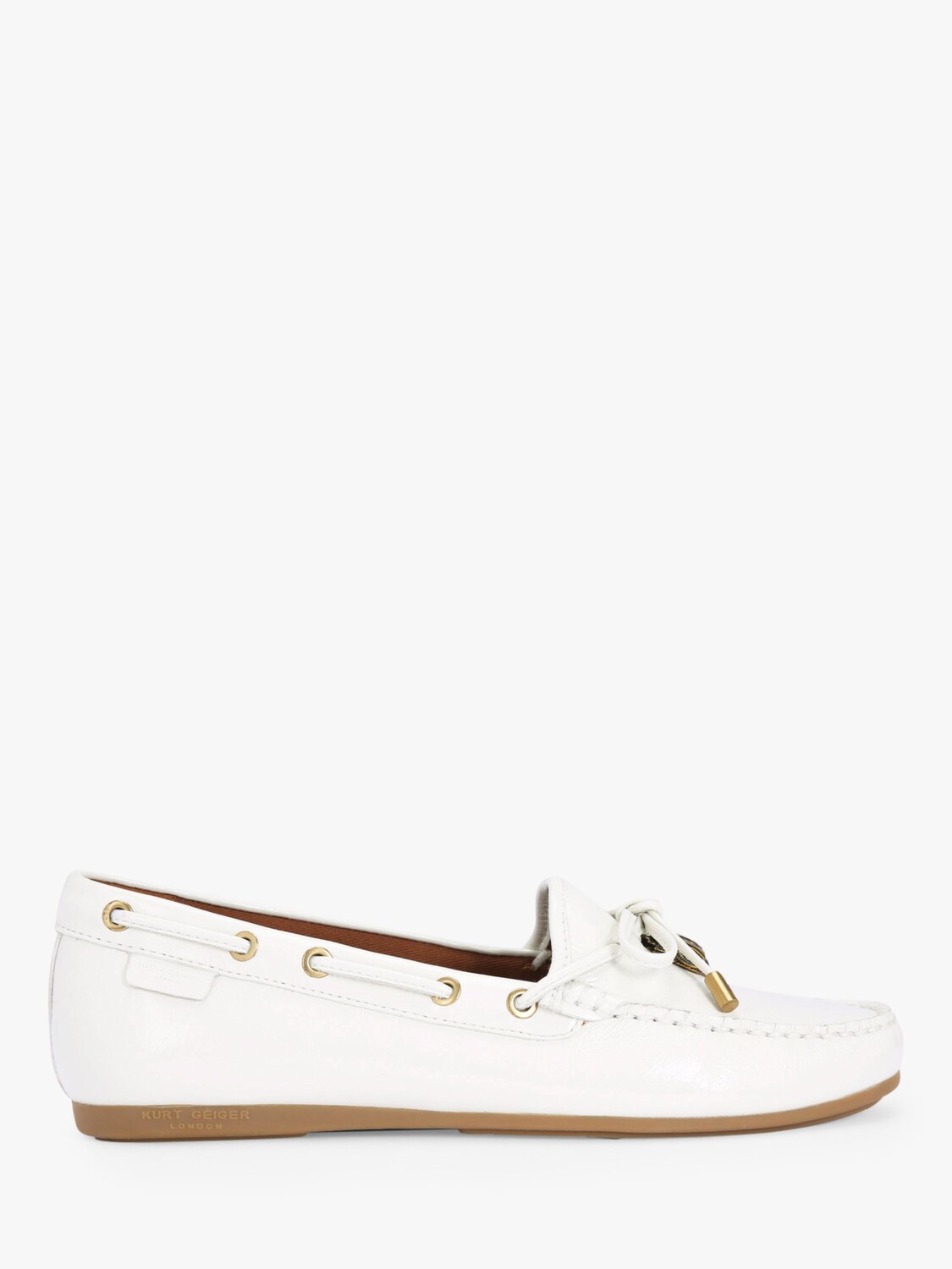 Мокасины с орлом Kurt Geiger London, натуральная шпаклевка — фото 3