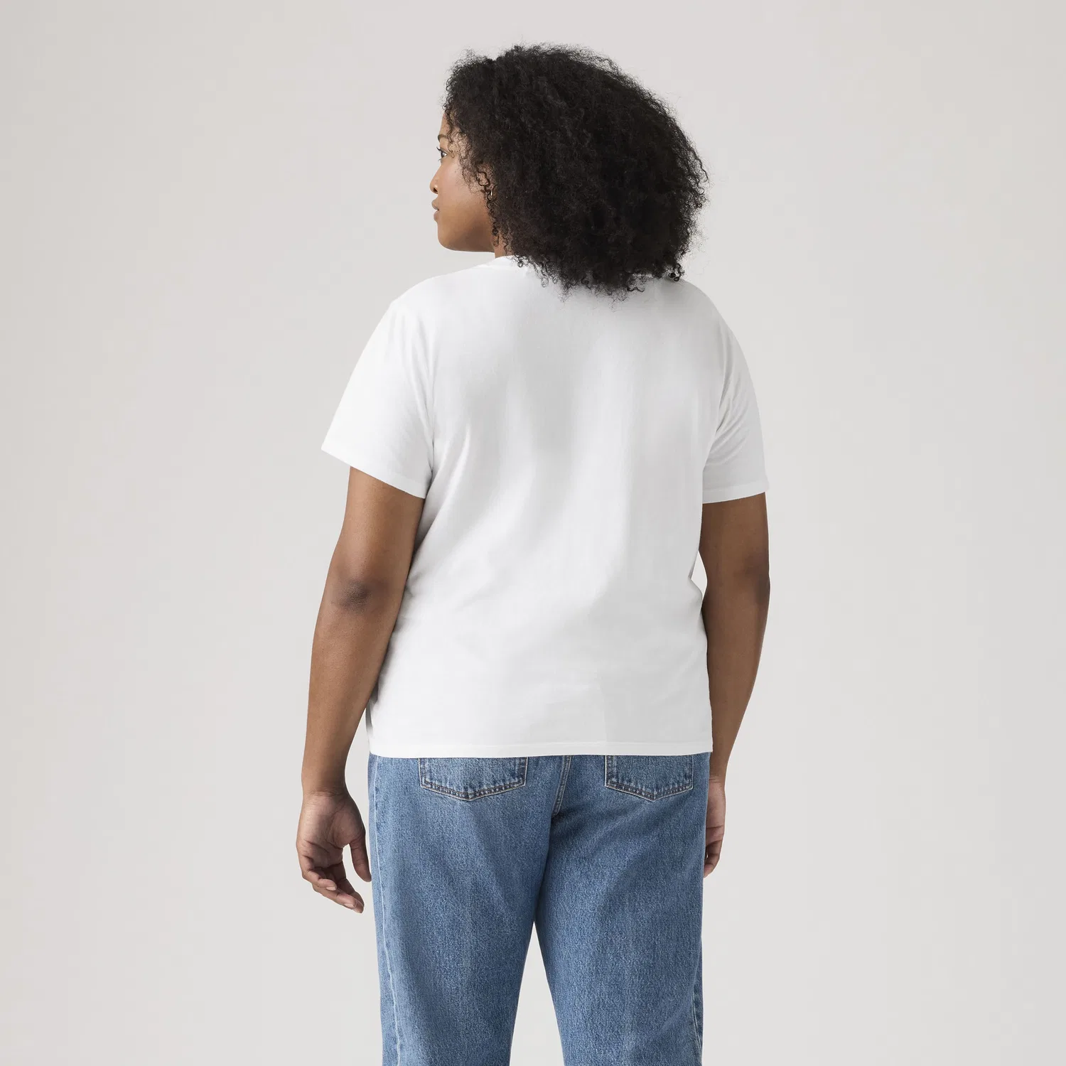 Футболка с V-образным вырезом (большого размера) Levi's, White — фото 4