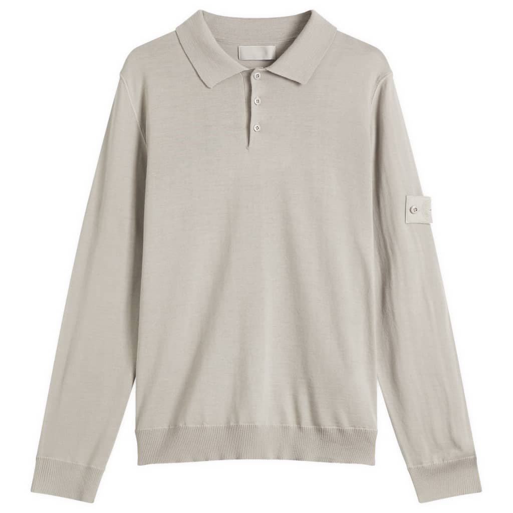

Поло из чистой шерсти Ghost Piece Stone Island, цвет dust