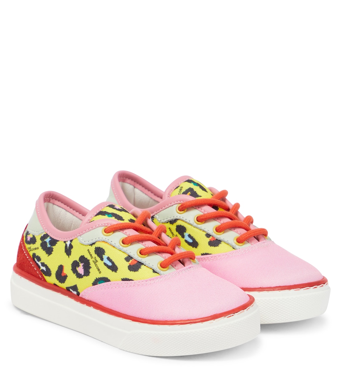 

Кроссовки с леопардовым принтом Marc Jacobs Kids, розовый